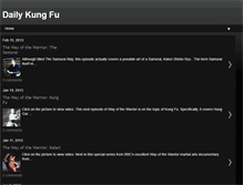 Tablet Screenshot of dailykungfu.com